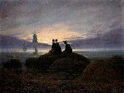 Caspar David Friedrich Moonrise by the Sea Spain oil painting artist